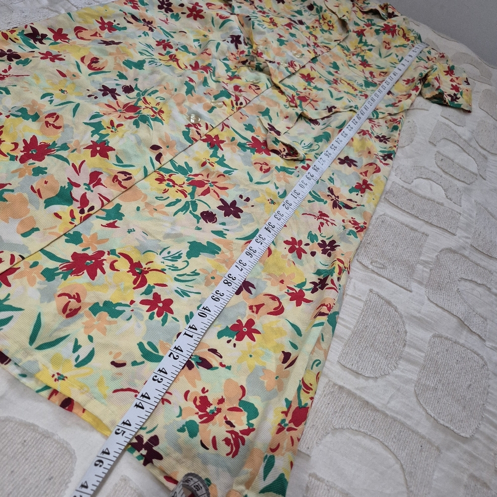 Vintage Weinberg Floral Button Down Dress Size M - Picture 13 of 13